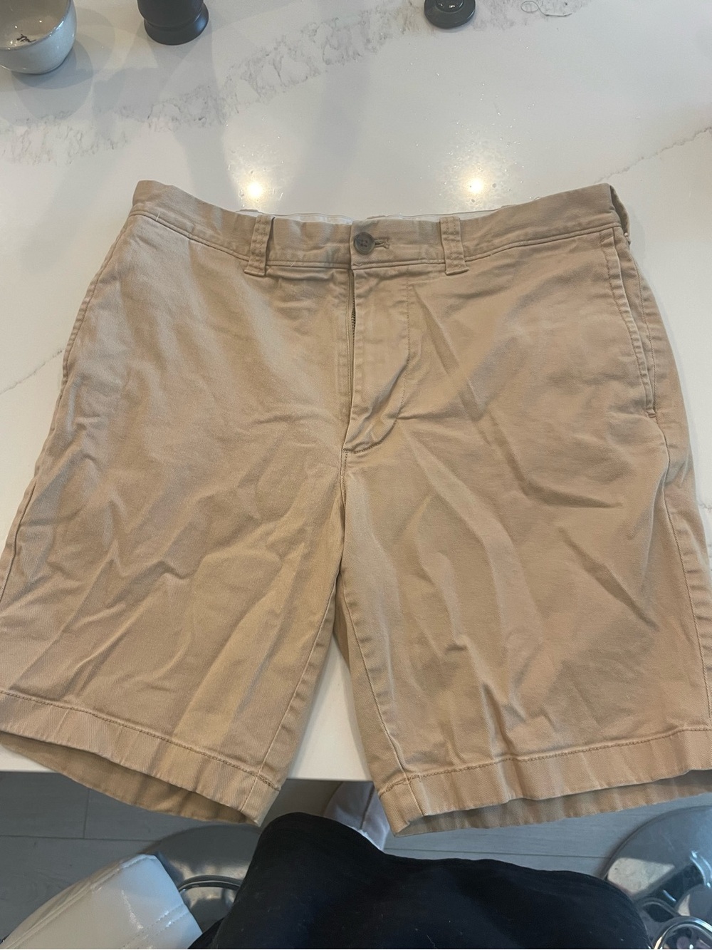 J. Crew Men's Flat-Front Khaki Cotton Shorts